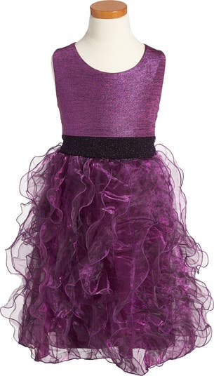 Corkscrew Ruffles GERSON & GERSON Iris & Ivy Corkscrew Ruffle' Dress | Nordstrom
