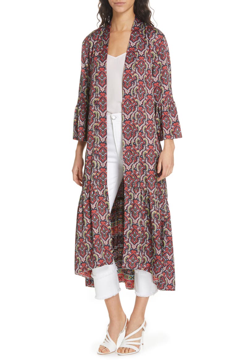 Dottie Reversible Long Duster, Alternate, color, CHERRY BORDER/ CREST TILE POP