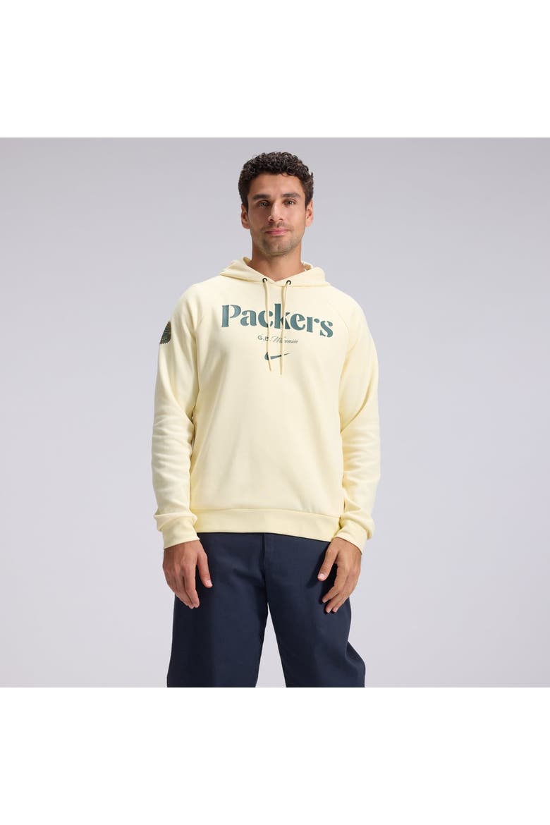 Men's Nike  Cream Green Bay Packers 2026 Rivalries Collection Dri-FIT Pullover Hoodie, Main, color, Cream