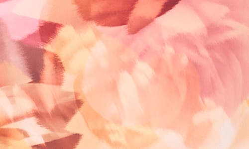Halogenr Halogen(r) Blurred Floral Smocked Waist Maxi Dress In Pink