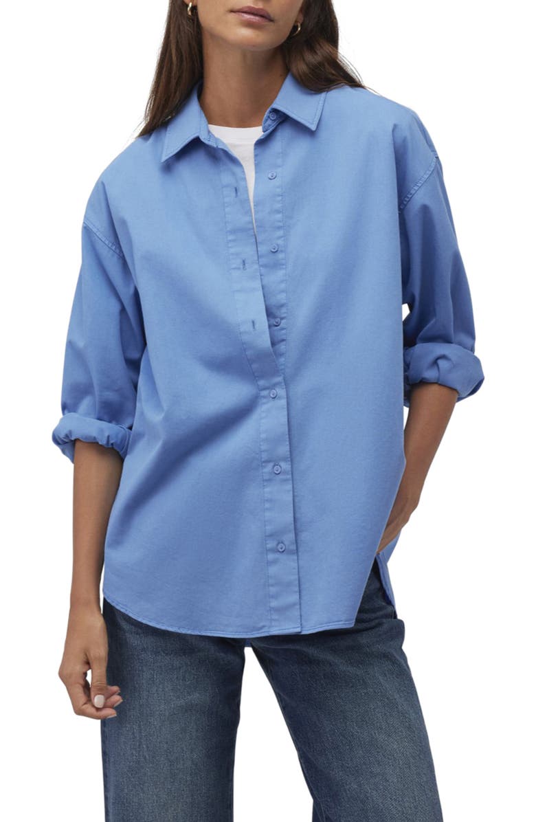 Mavi Jeans Relaxed Button-Up Shirt, Main, color, 
