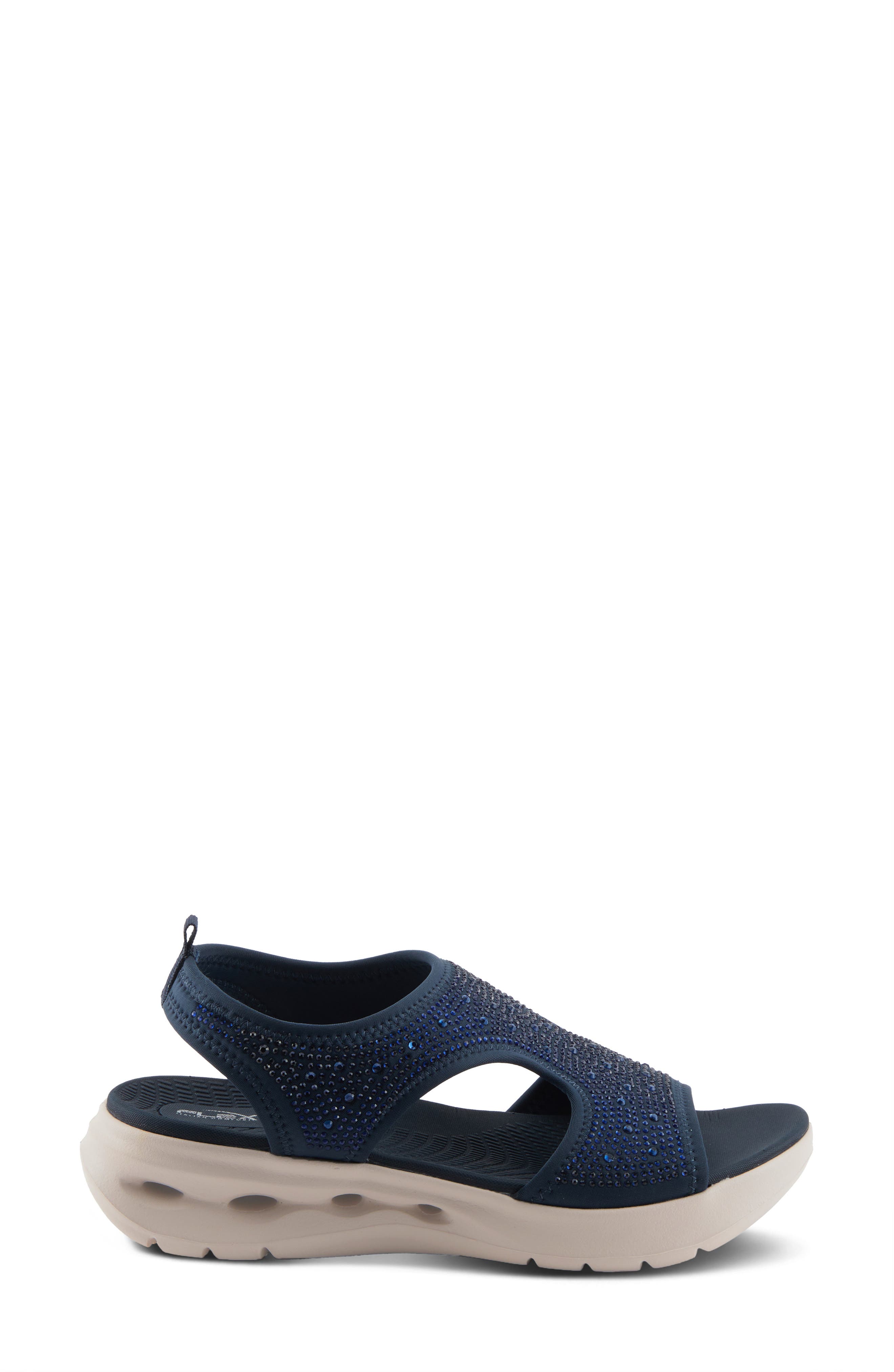 Flexus by Spring Step Gosselin Slingback Platform Sandal, Alternate, color, Navy