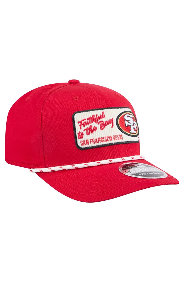New Era Men's New Era Scarlet San Francisco 49ers Chant 9SEVENTY Stretch-Snap Hat, Alternate, color, Scarlet