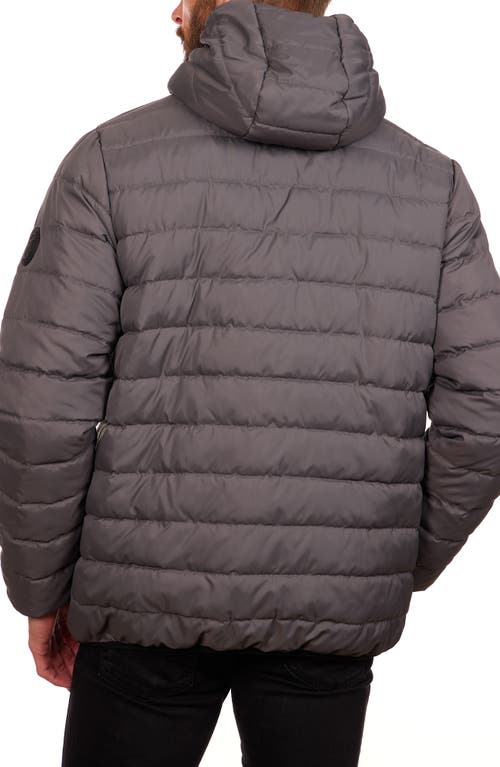 Perry Ellis Packable Puffer Jacket In Brown