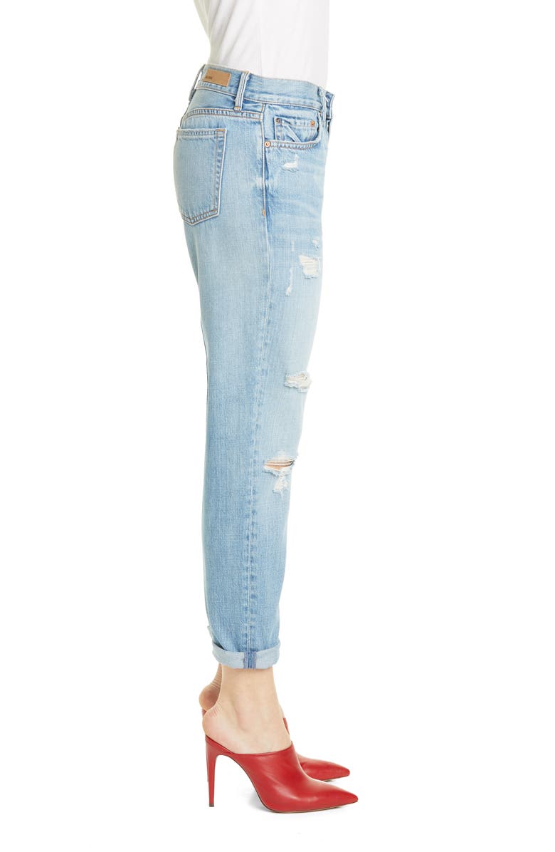 GRLFRND Olivia Ripped Boyfriend Jeans, Alternate, color, 