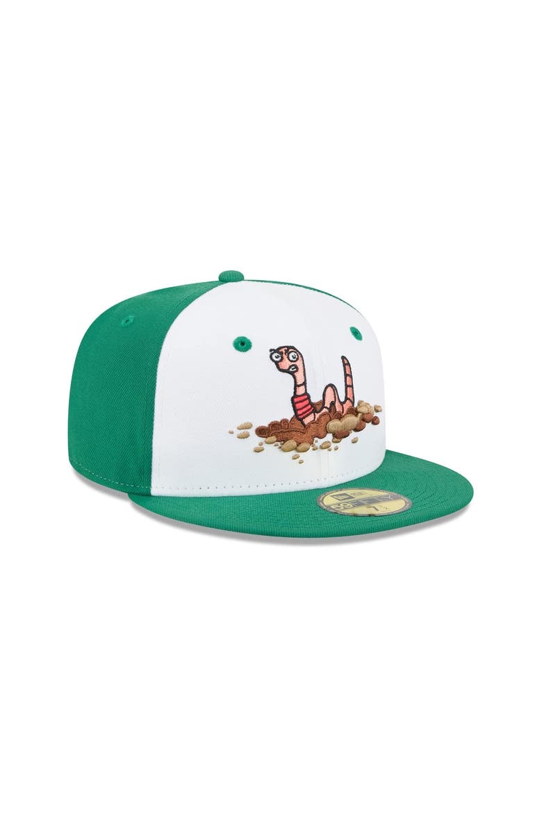 Men's New Era  White Worcester Red Sox Theme Nights 59FIFTY Fitted Hat, Alternate, color, White