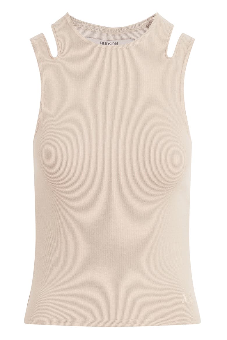 High Neck Cut Out Tank, Alternate, color, CAMEL