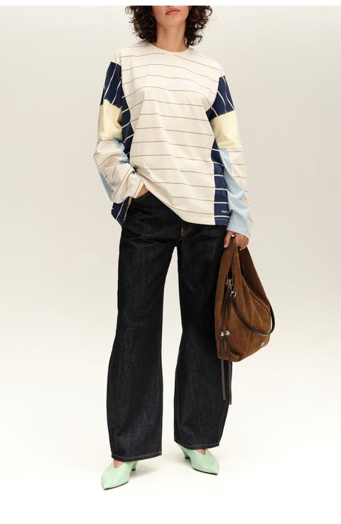 Multi-stripe Oversize T-shirt