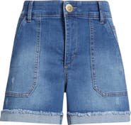 Wit & Wisdom 'Ab'Solution Patch Pocket High Waist Denim Shorts
