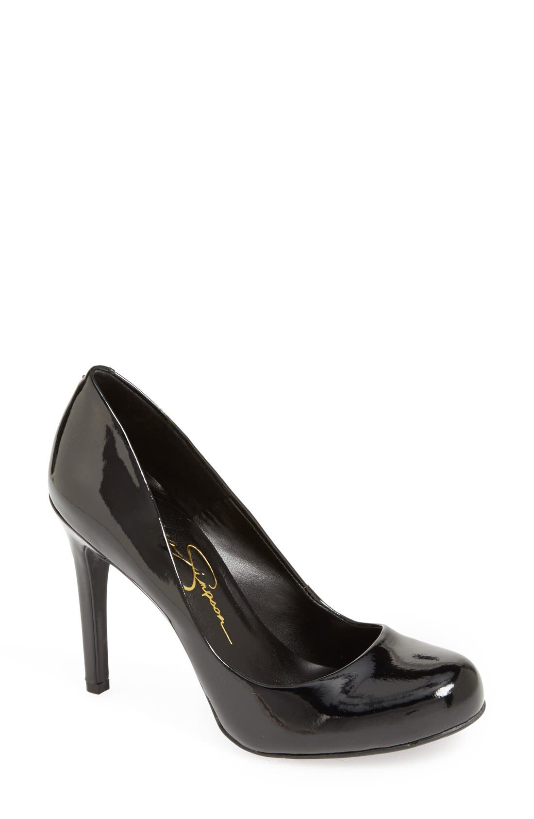 'Calie' Pump, Main, color, BLACK PATENT