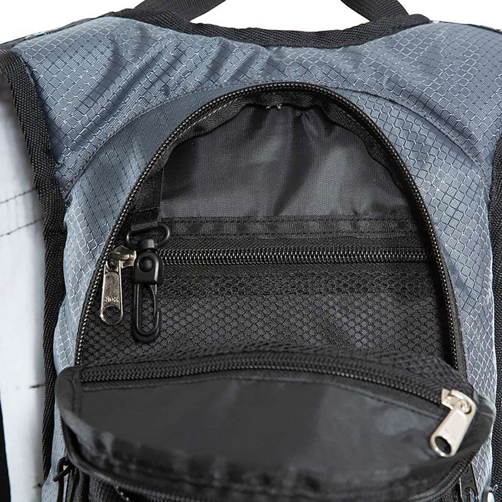 Mirror Hydration Backpack/Rucksack (15 Litres) With Water Resevoir (2 Litres) Backpack, Alternate, color, Silver