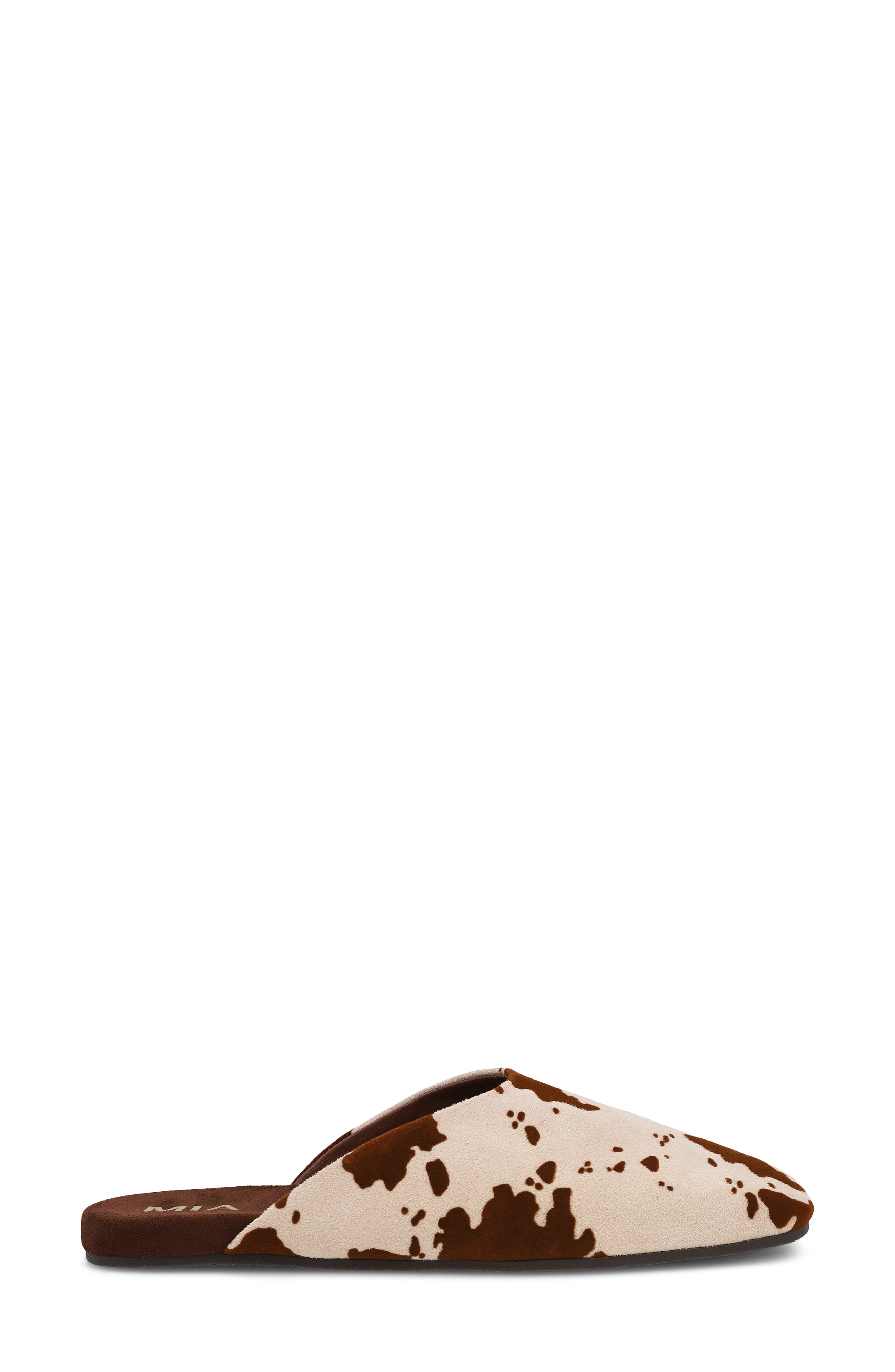 Ziva Square Toe Mule, Alternate, color, BROWN COW PRINT