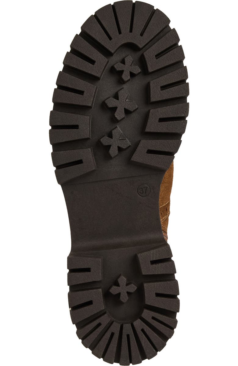 Bruno Magli Luca Lug Sole Suede Moto Boot, Alternate, color, Brown Suede