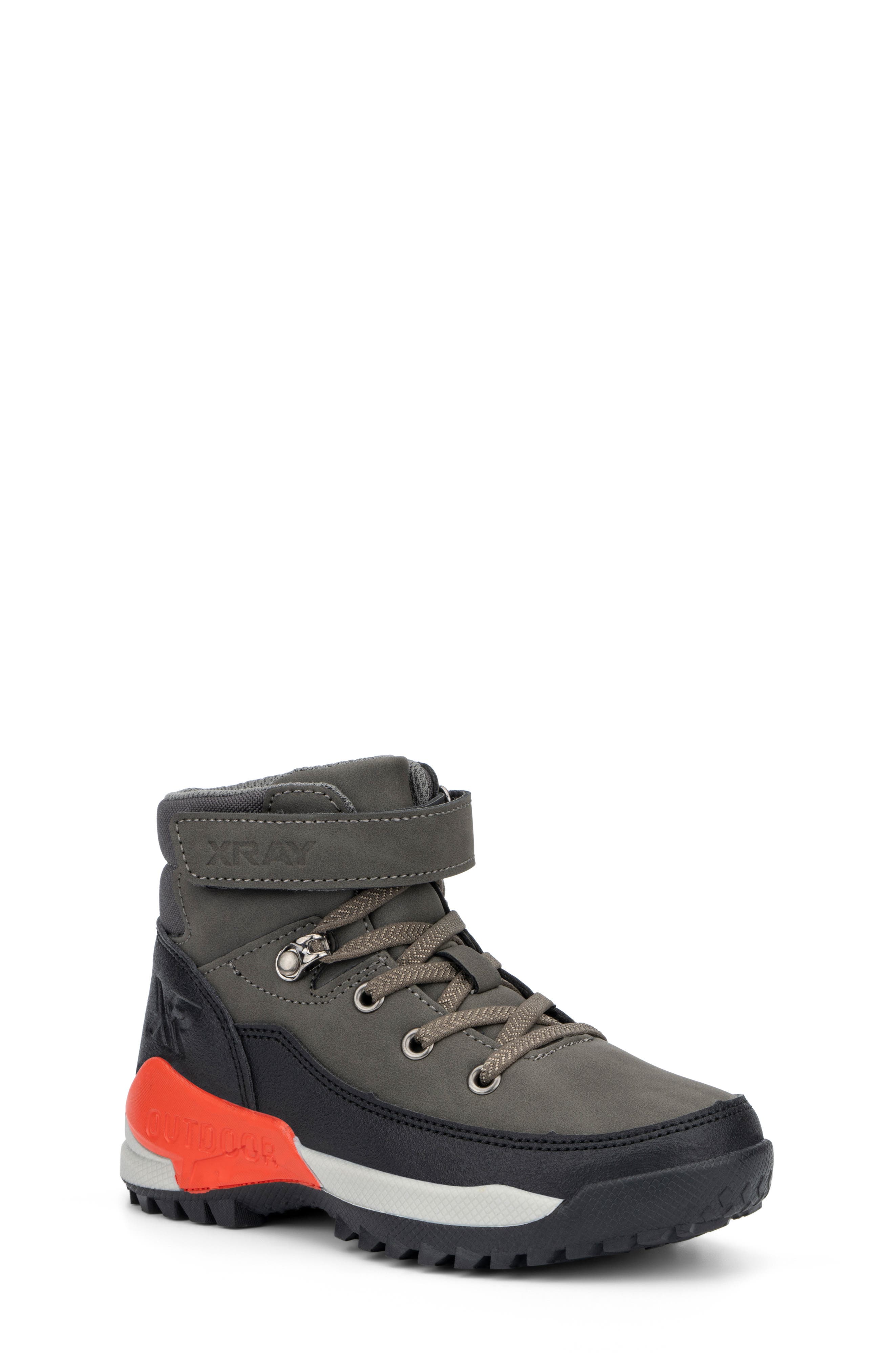 Kids' Matty Lace-up Outdoor Boot, Main, color, GREY