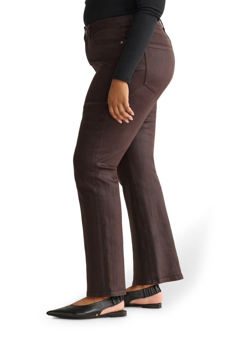 ASE High Waist Straight Leg Jeans, Alternate, color, COATED AMERICANO