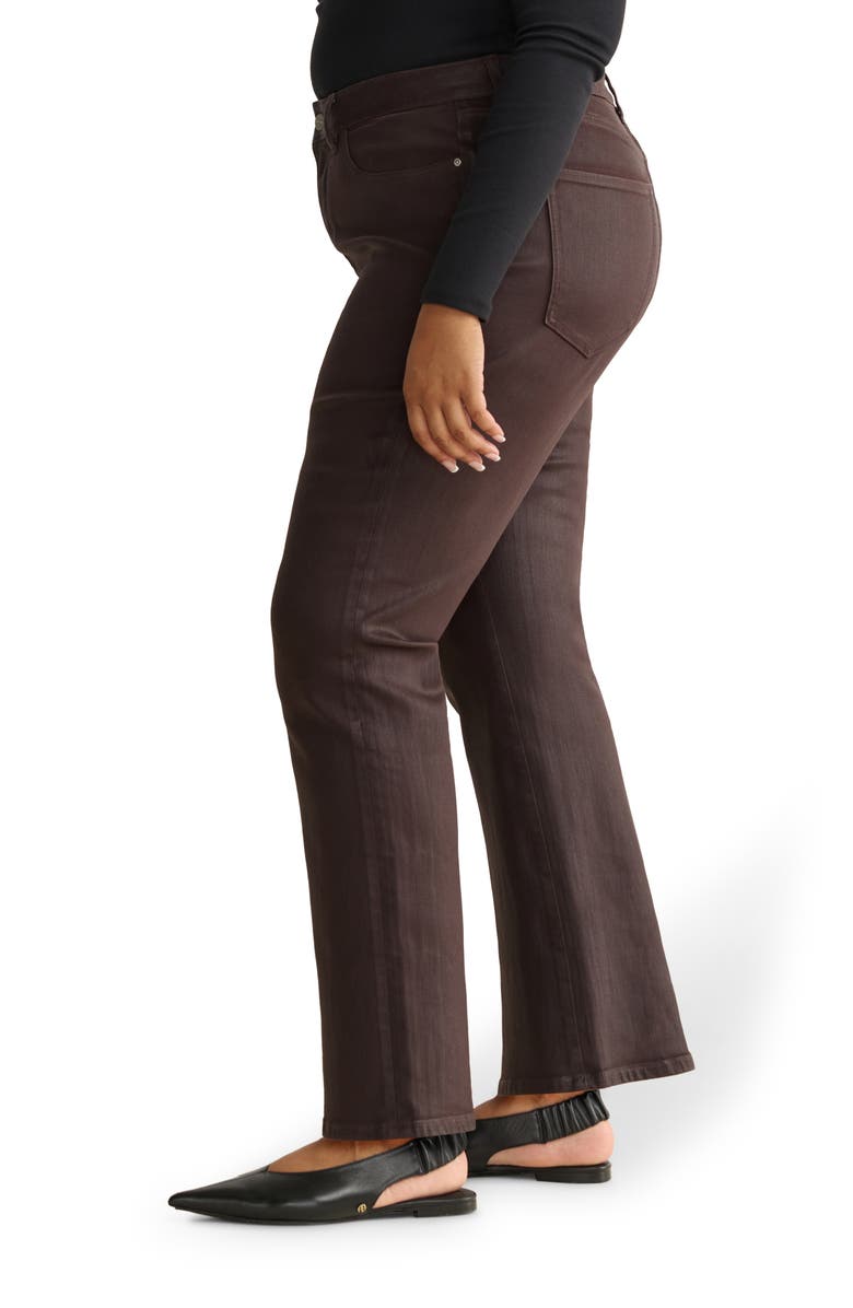 WARP+WEFT ASE High Waist Straight Leg Jeans, Alternate, color, Coated Americano