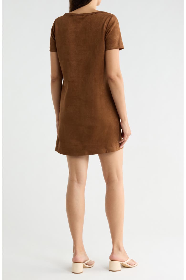 max studio brown dress Faux Suede Shift (Women) no-returns:2026-07-26_2026-07-26 wearing fit Porter - Rustic Brown Size:S (Waist 58-94 cm)