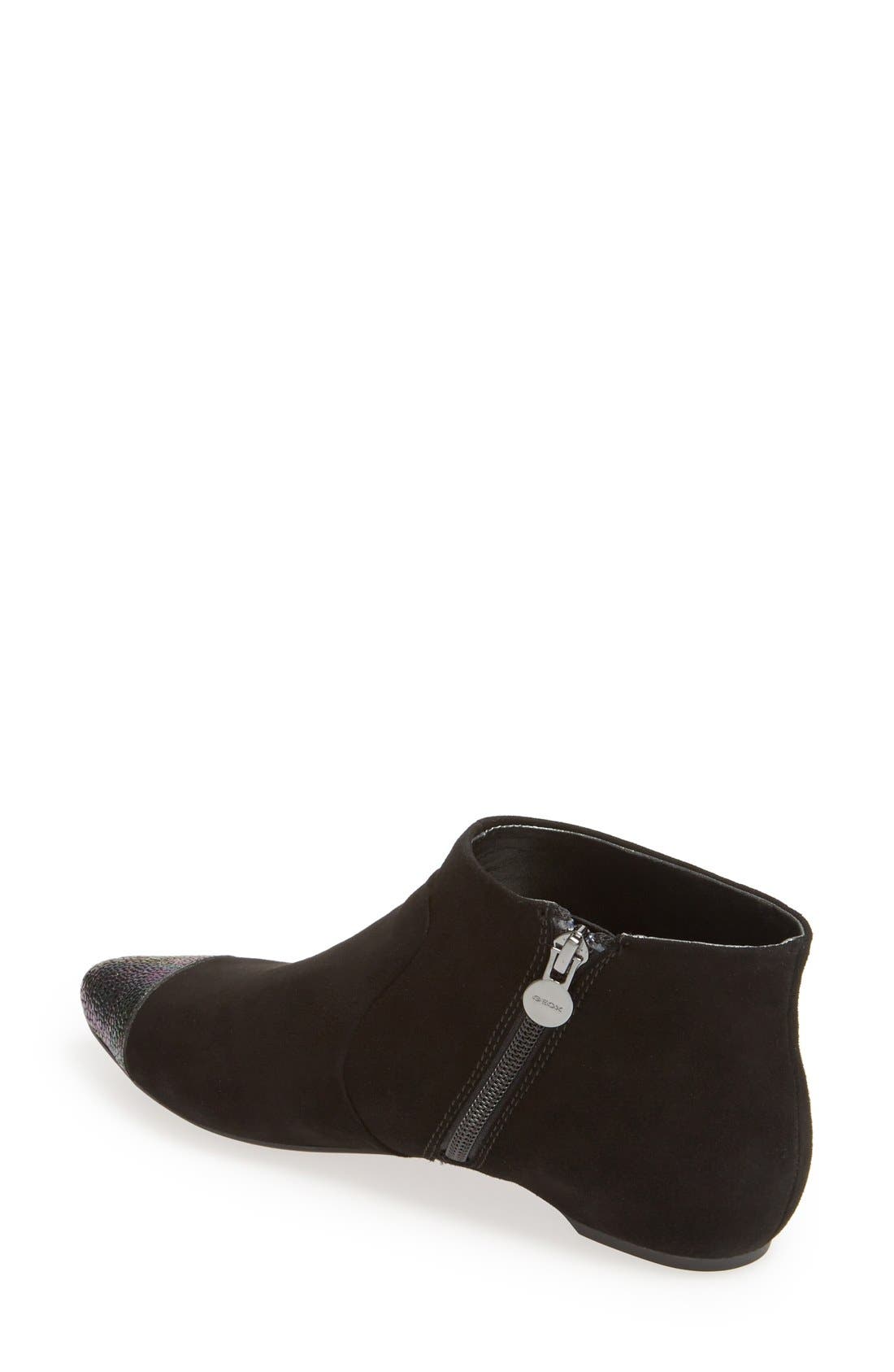 'Leslie' Ankle Boot, Alternate, color, BLACK