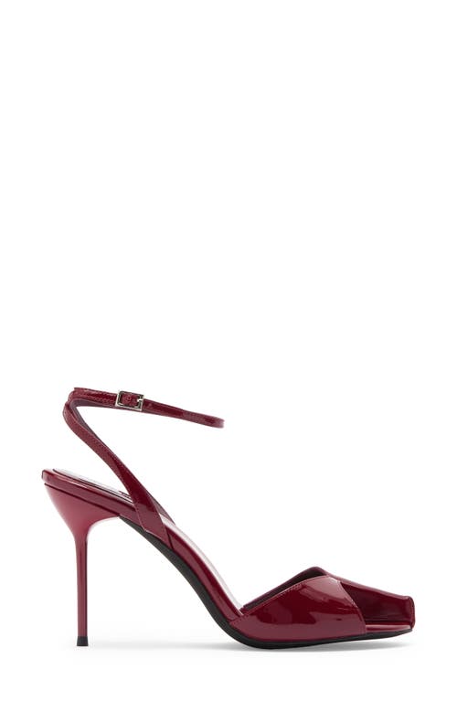 Jeffrey Campbell Fontaine Ankle Strap Sandal In Burgundy