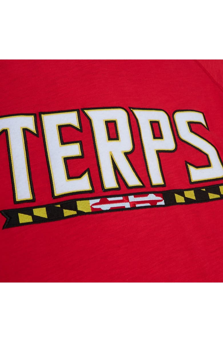 Mitchell & Ness Men's Mitchell & Ness Red Maryland Terrapins Legendary Raglan Pullover Hoodie, Alternate, color, Red