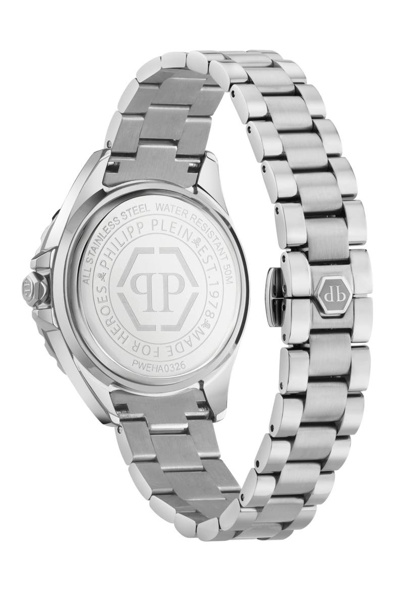 Plein Heaven Bracelet Watch, 34mm, Alternate, color, STAINLESS STEEL