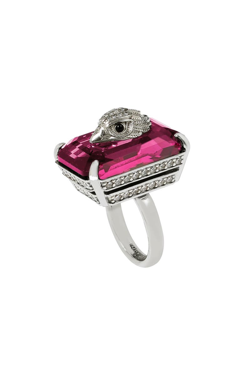 Kurt Geiger London Emerald Cut Cocktail Ring, Alternate, color, 
