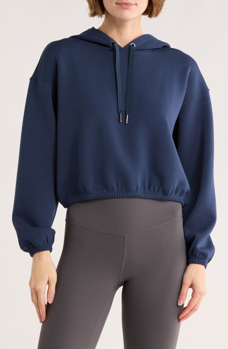 SPANX<sup>®</sup> AirEssentials Crop Hoodie, Main, color, Midnight Navy