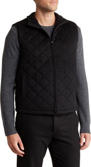 Amicale Diamond Quilt Wool & Cashmere Vest