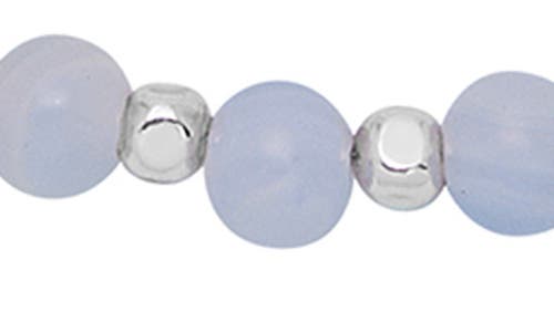 Estella Bartlett Amelia Beaded Slide Bracelet In Silver