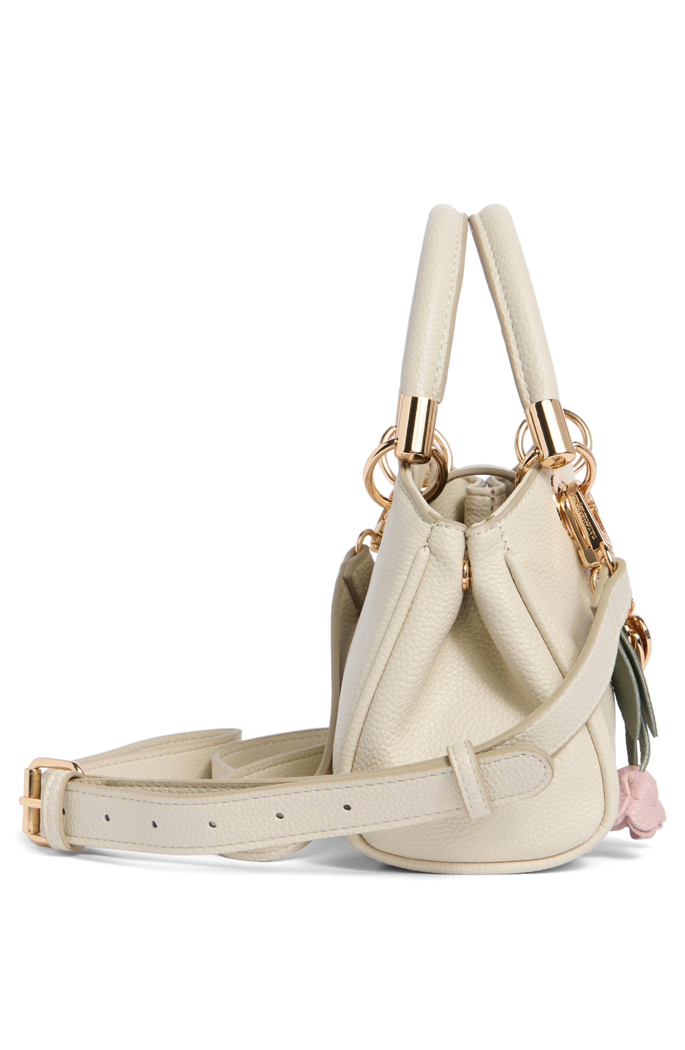 Nanette Lepore Josie Mini Convertible Satchel Bag, Alternate, color, Rice