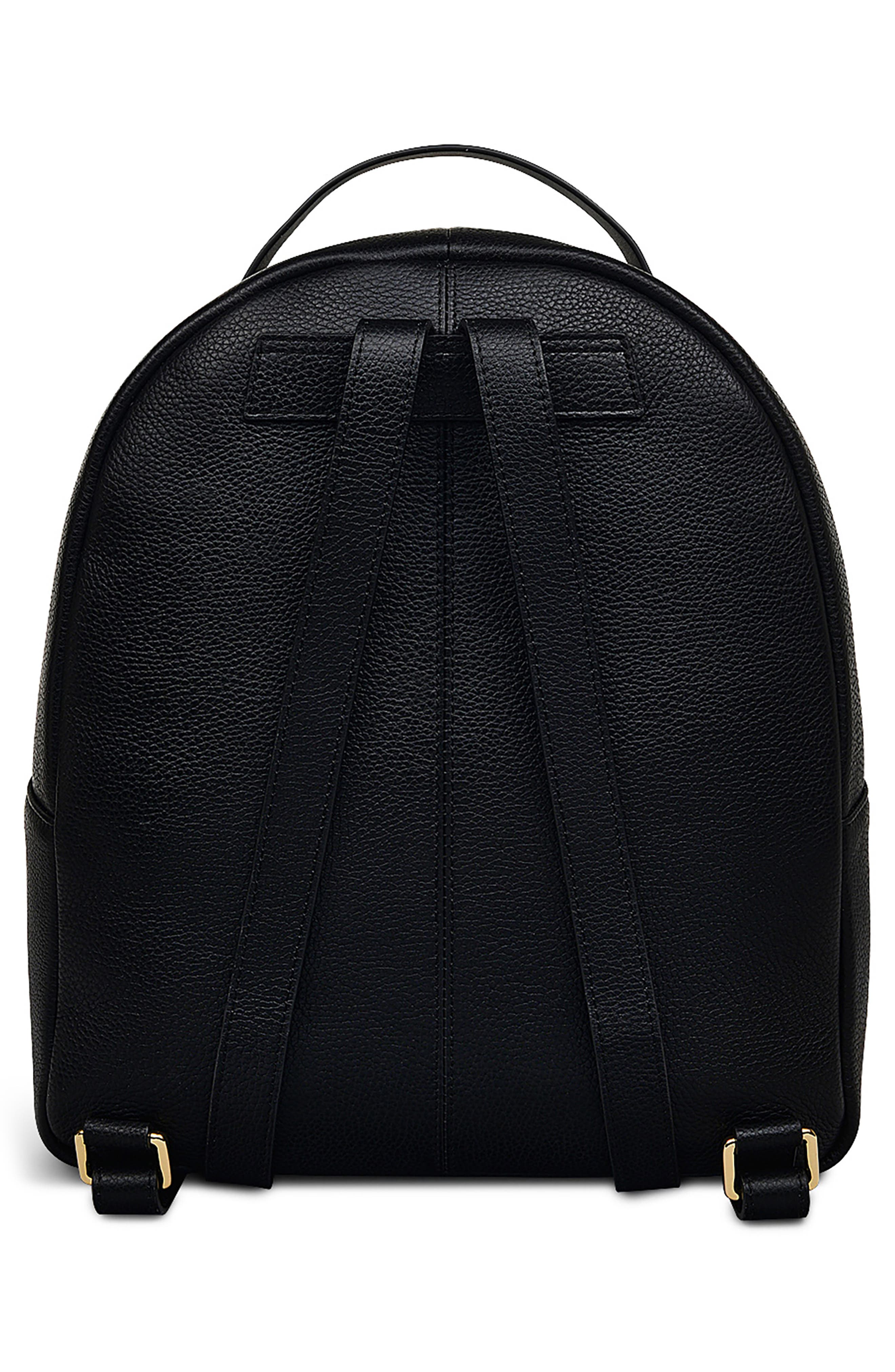 Radley Merchant Hall Medium Leather Backpack, Alternate, color, Black