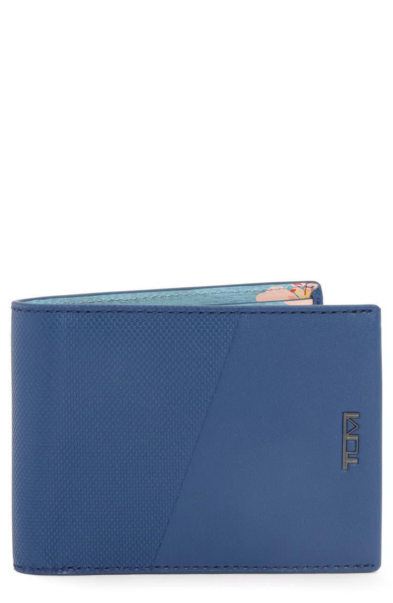 TUMI Double Bifold Wallet, Main, color, Baltic/ Print