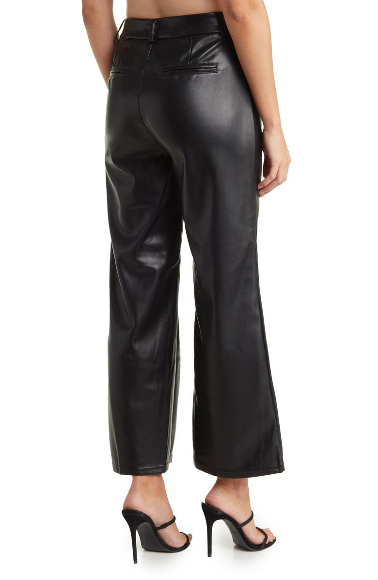Avec Les Filles Faux Leather Trouser Pants, Alternate, color,