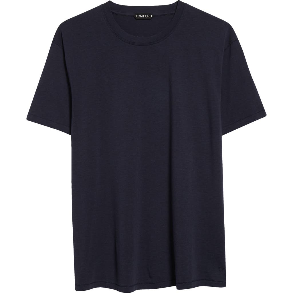 Tom Ford Short Sleeve Crewneck T-shirt In Black