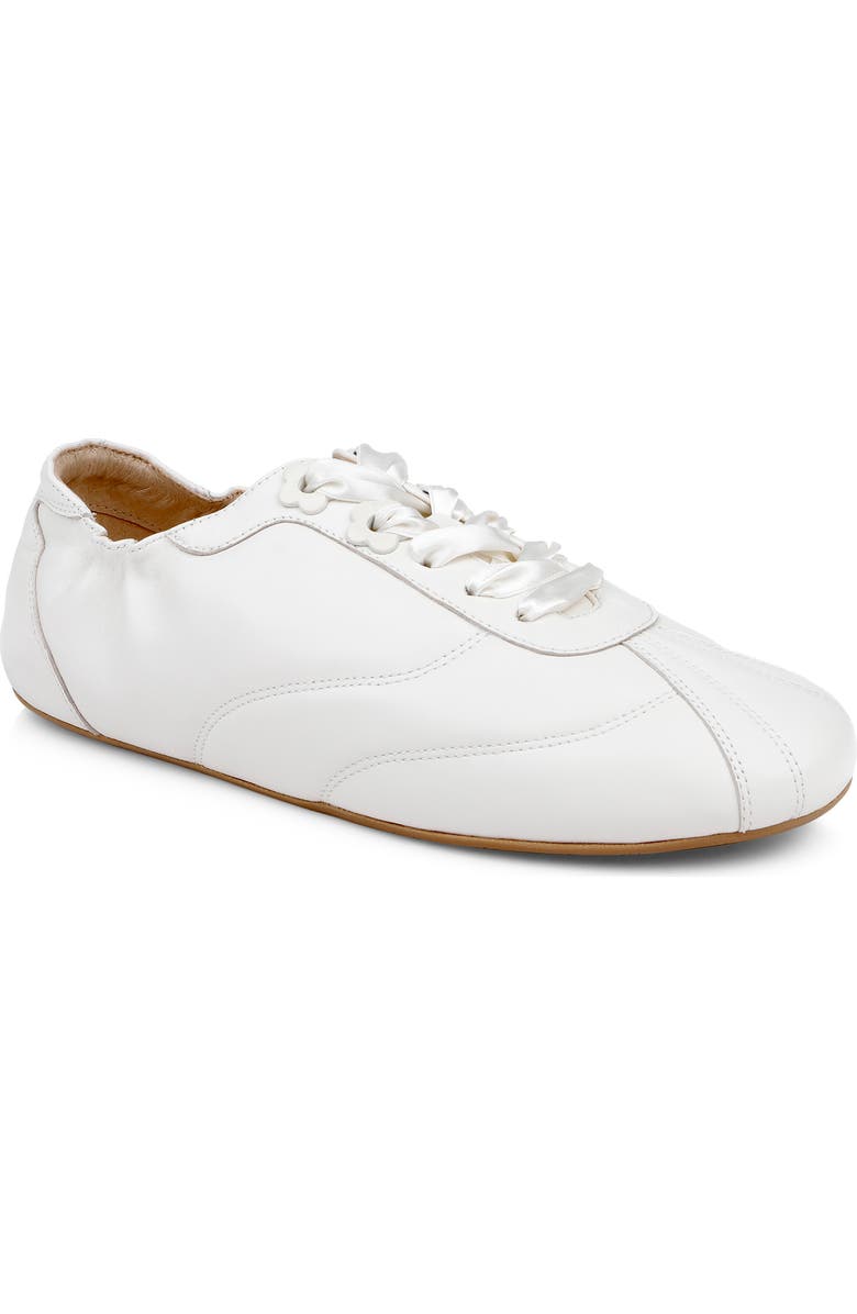 Badgley Mischka Collection Wilmott Sneaker, Main, color, White Leather