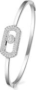 Messika So Move Diamond Pavé 18K White Gold Bangle Bracelet