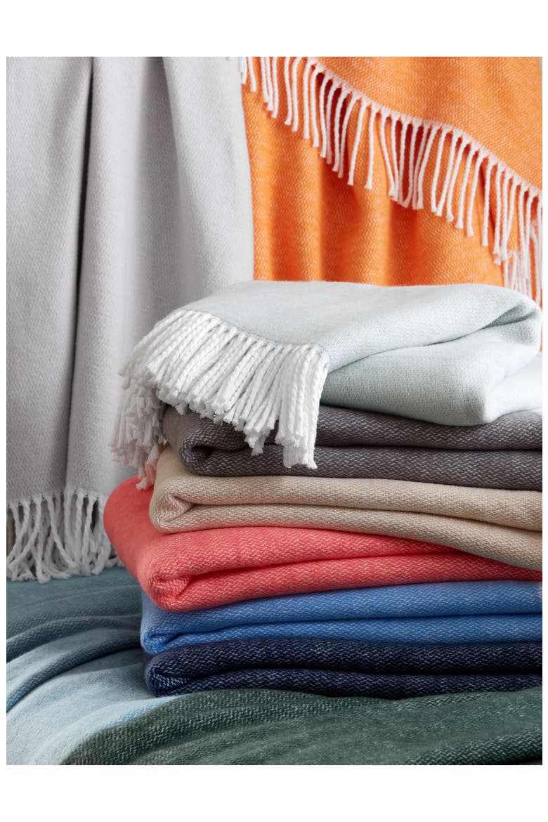 Pezzo Throw Blanket, Alternate, color, OPAL