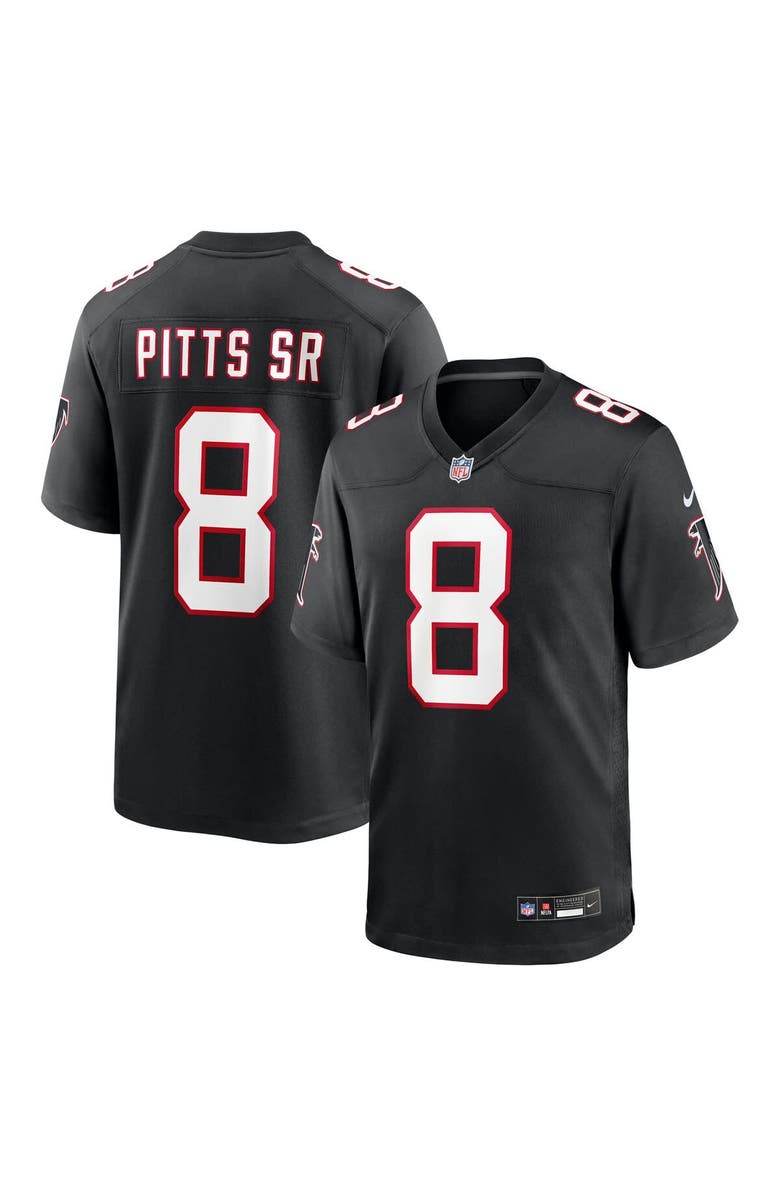 Nike Men's Nike Kyle Pitts Sr. Black Atlanta Falcons Alternate Game Jersey, Main, color, Black