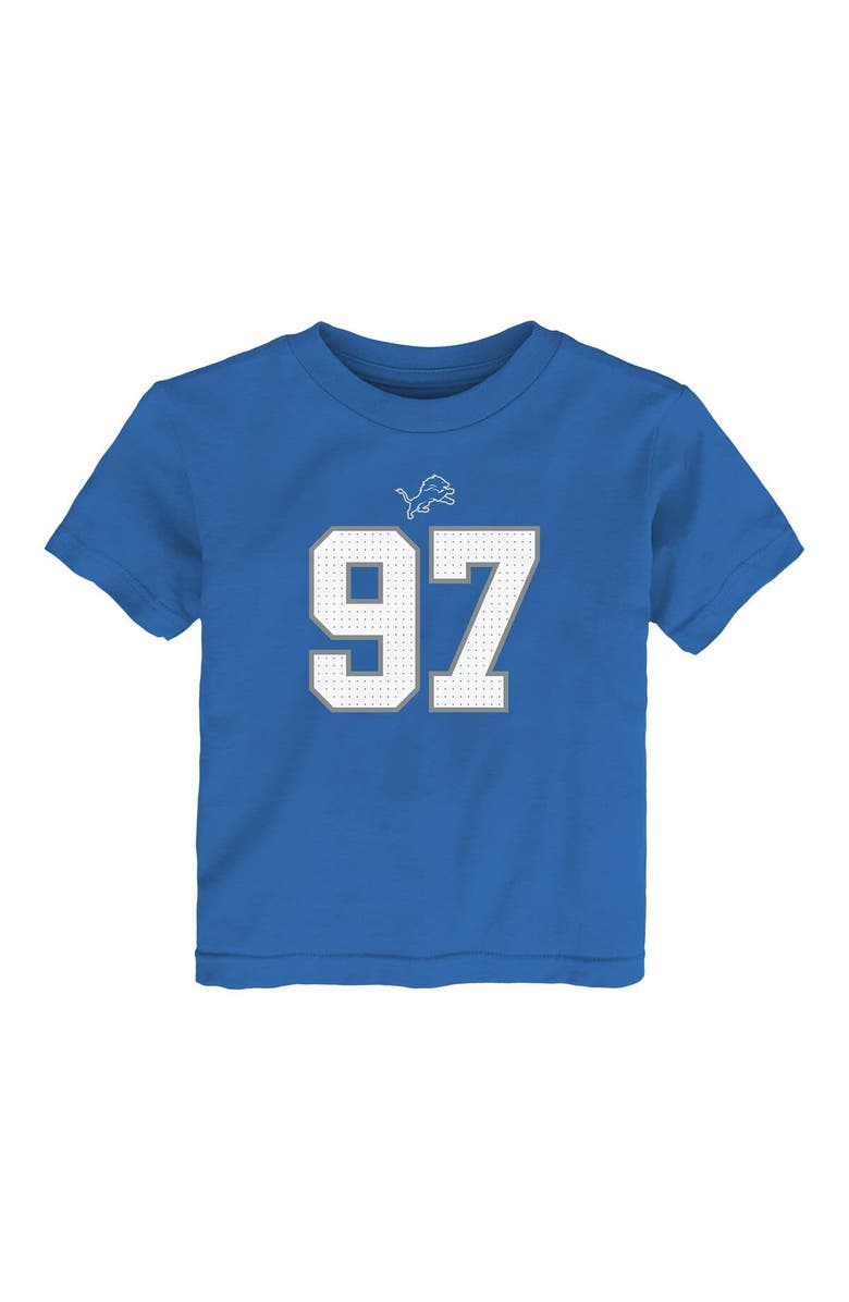 Nike Toddler Nike Aidan Hutchinson Blue Detroit Lions Player Name & Number T-Shirt, Alternate, color, Blue