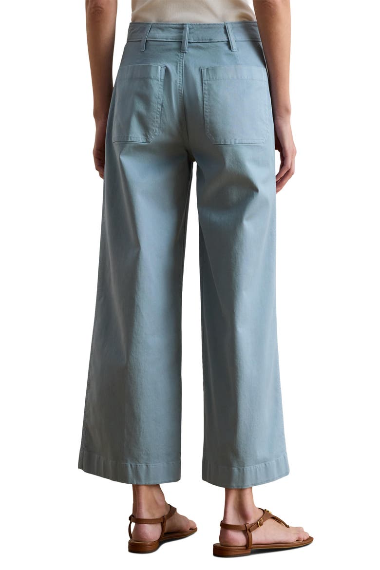 Stretch Cropped Wide Leg Chinos, Alternate, color, BLUE NOTE