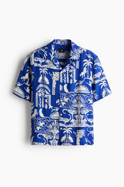 Relaxed Fit Printed Resort Shirt
