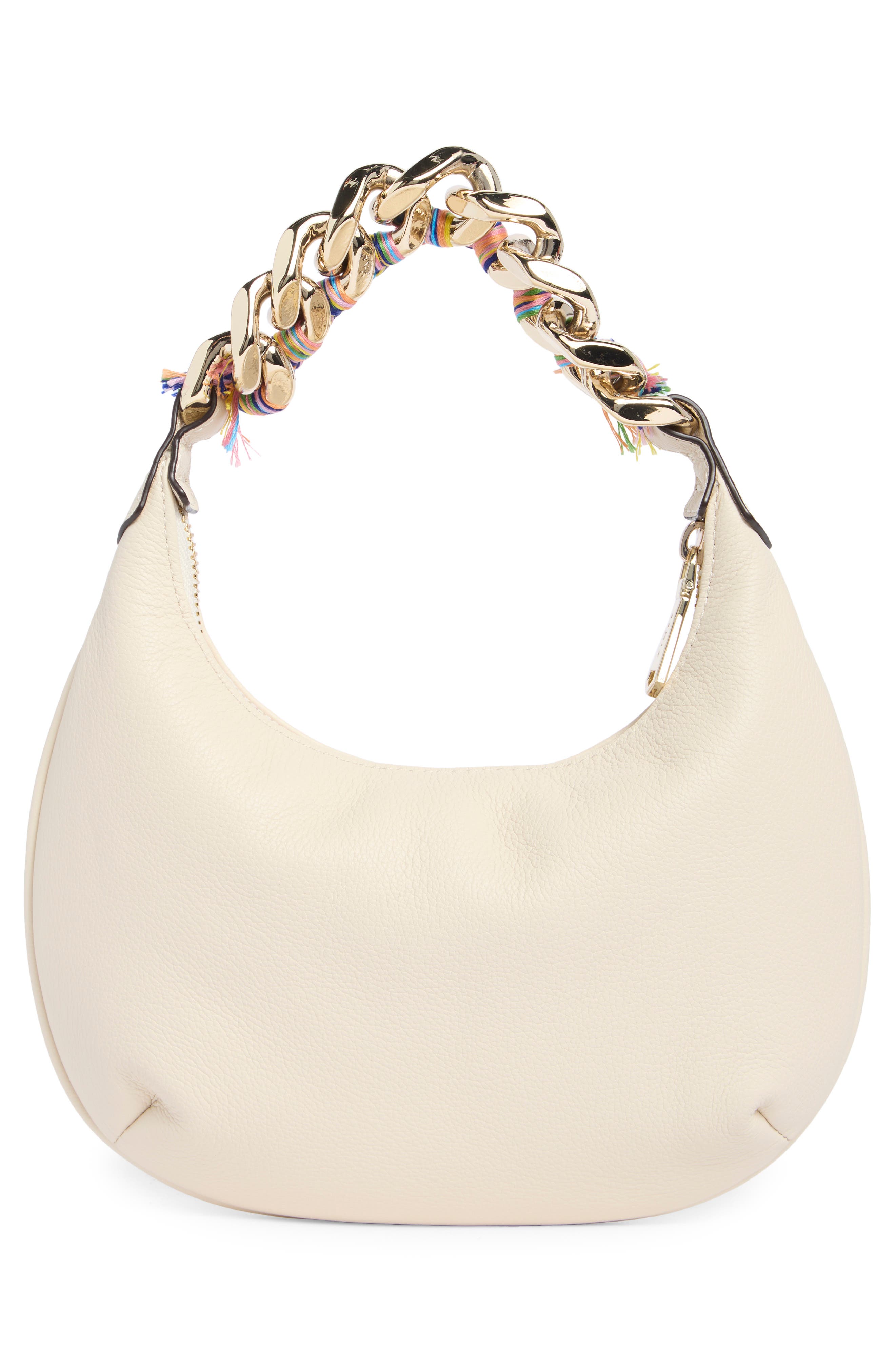 AIMEE Escape Chain Leather Handbag, Alternate, color, Mirror Blue Iridescent