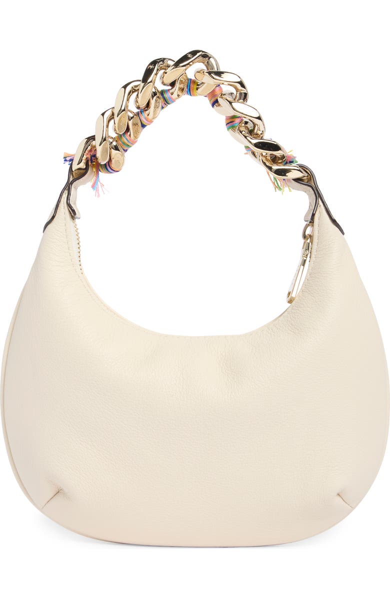 AIMEE Escape Chain Leather Handbag, Alternate, color, Mirror Blue Iridescent