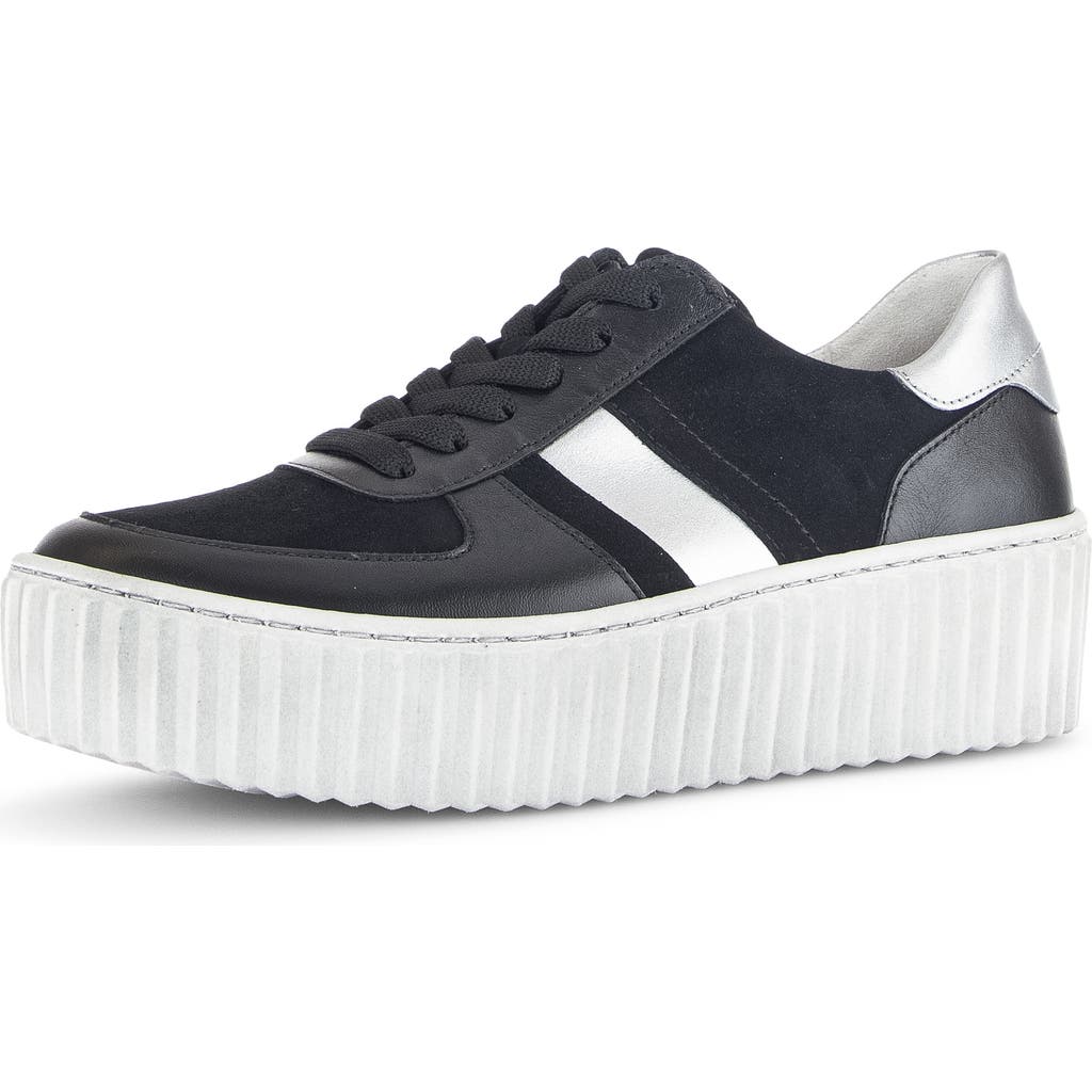 Gabor 53.203 Platform Sneaker In Black