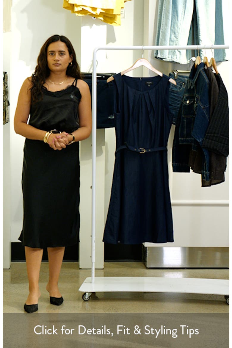 Sleeveless Belted Fit & Flare Dress video