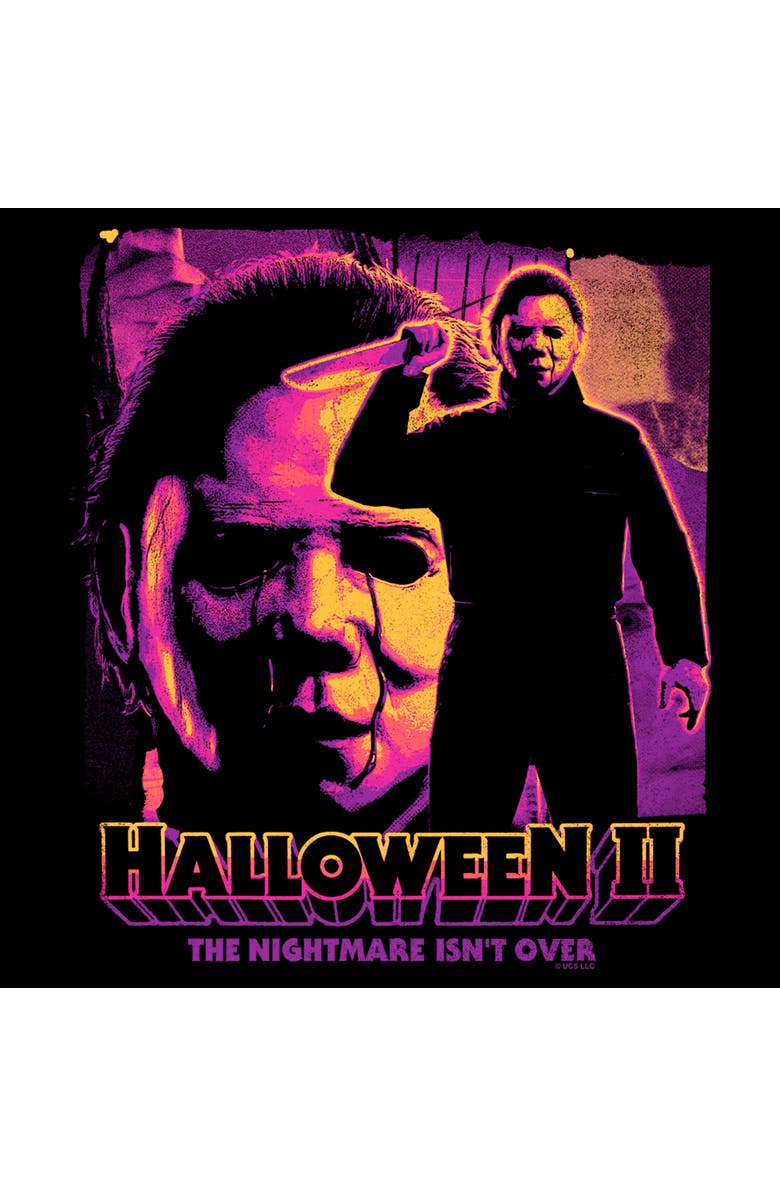 Halloween Men's Halloween II The Nightmare Isn't Over  Graphic T-Shirt, Alternate, color, Black