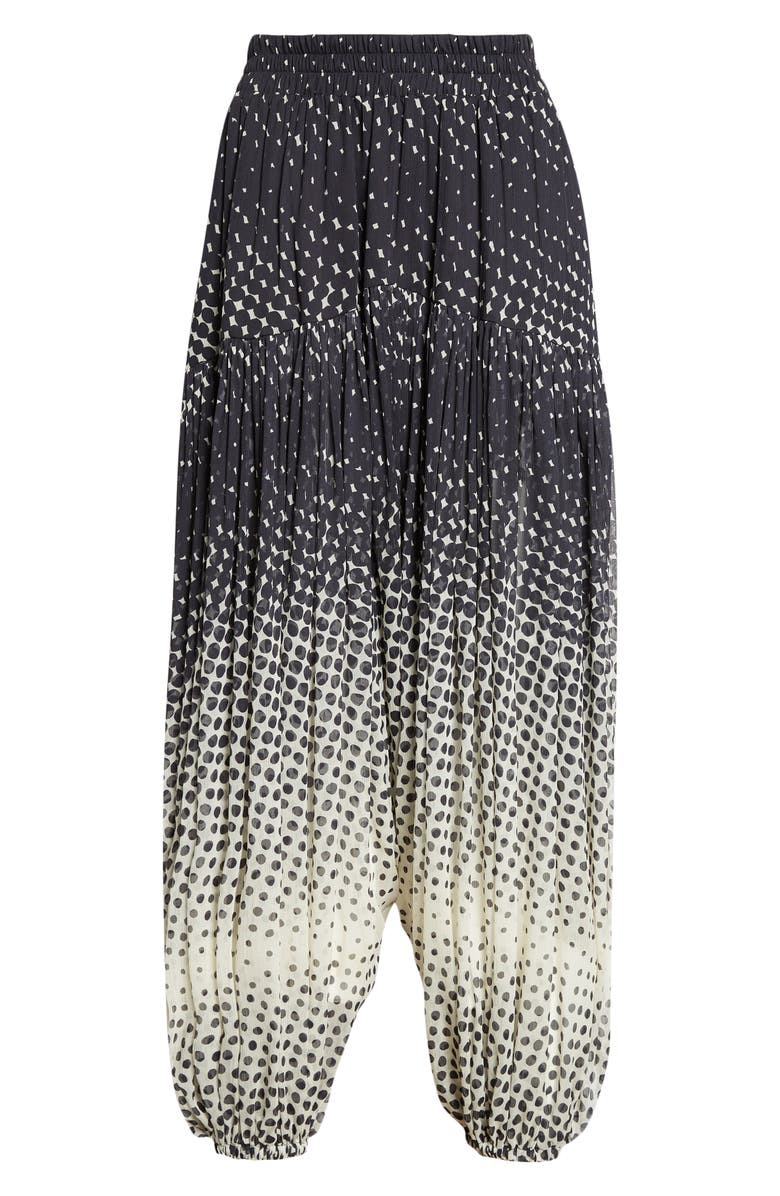 Christopher John Rogers Halftone Wiggle Dot Harem Pants, Alternate, color, Black Multi