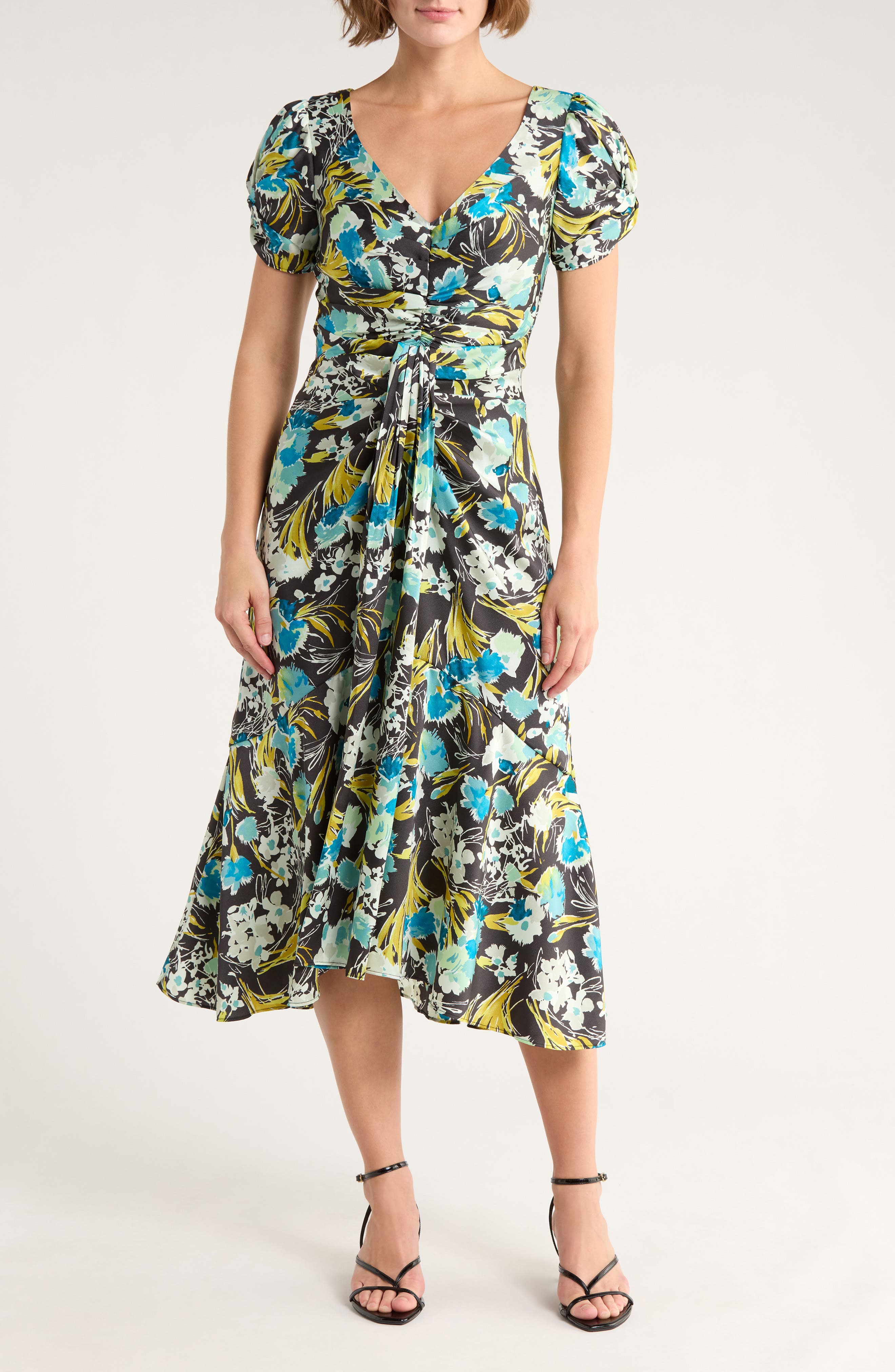 Cinq à Sept Tossed Flower Walker Dress