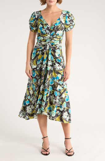 Cinq à Sept Tossed Flower Walker Dress