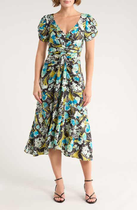 Cinq à Sept Tossed Flower Walker Dress